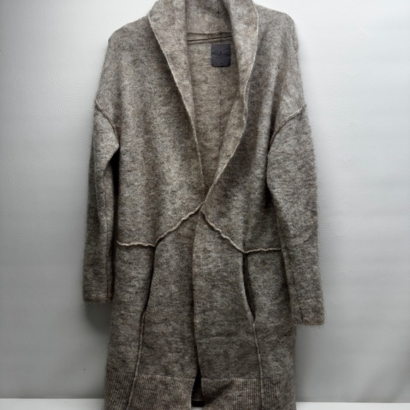 YAYA Women’s Cozy Women's brown cashmere/Wool Blend Coat size M - Picture 1 of 7
